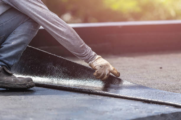 Professional Waterproofing technician working in Newport, MI